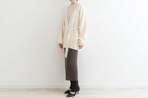 CLARIS カシミヤ リブ編みタイトスカート