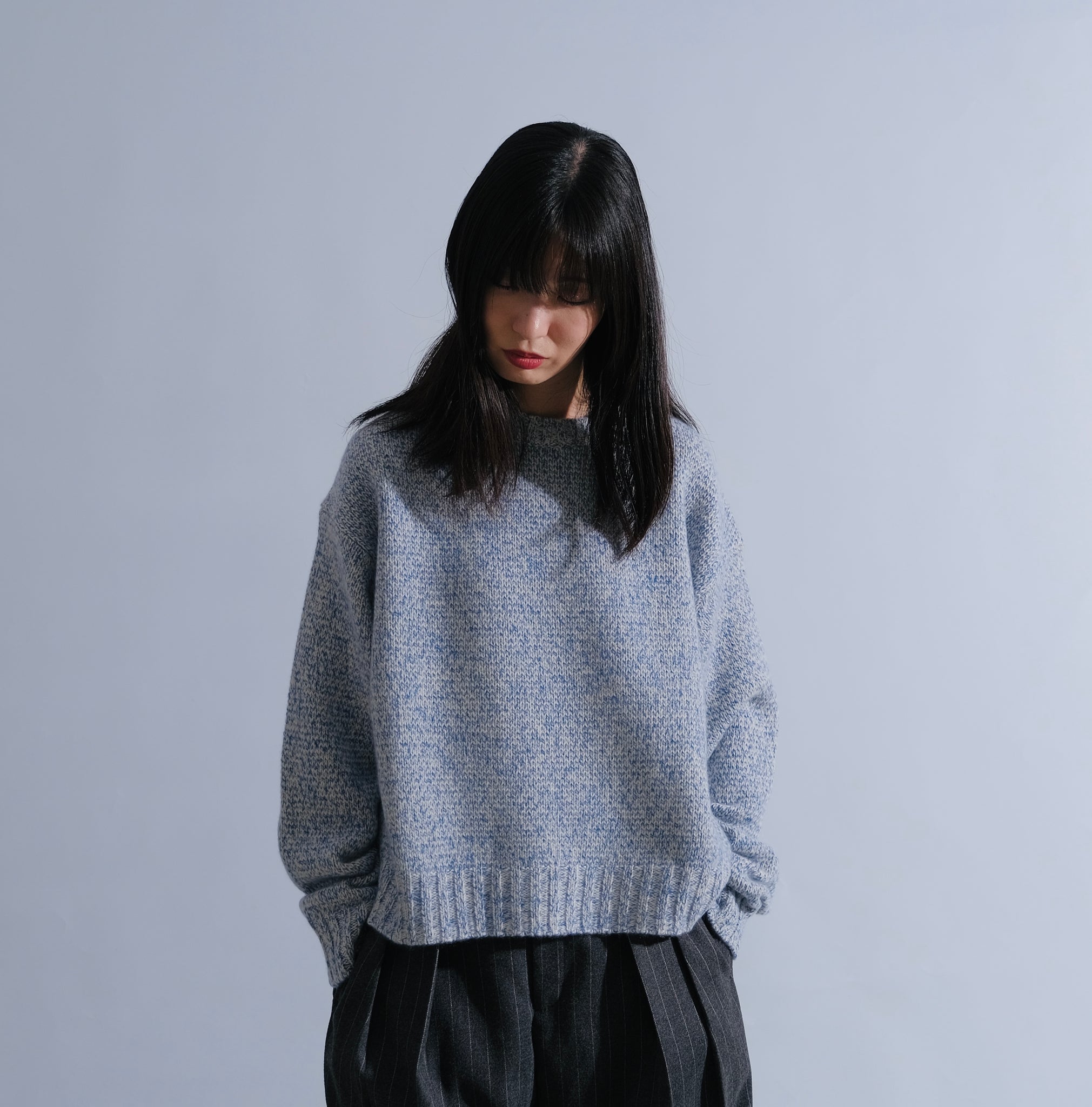 PIARA＆SAPNAA カシミヤ クルーネックプルオーバー