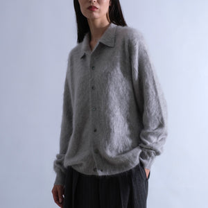 TOYOBOSHI ファーカシミヤカーディガン　チャコール　casimico SAPNAA ファーカシミヤ カーディガン 7GG – TOYOBOSHI