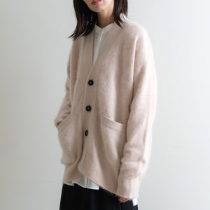 SAPNAA ファーカシミヤ カーディガン 7GG