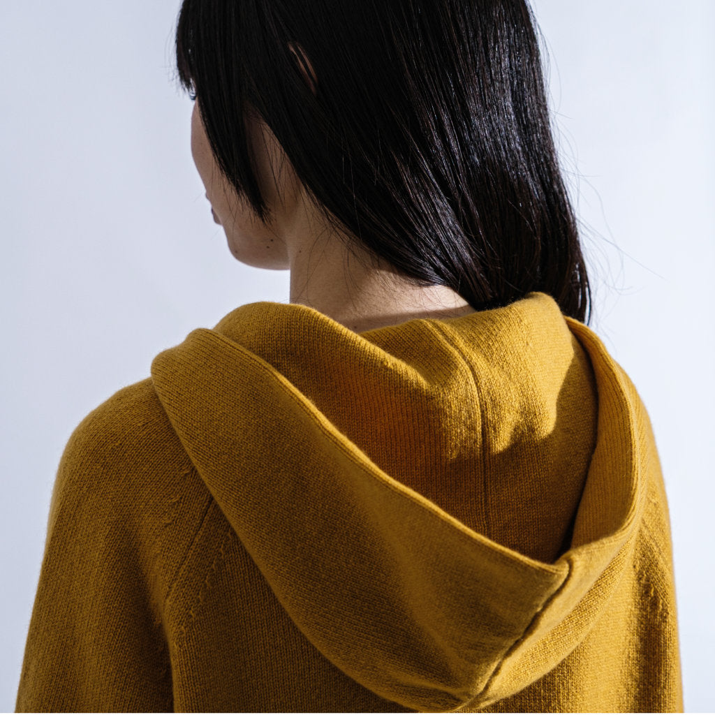 AMANDA カシミヤ フーディジャケット