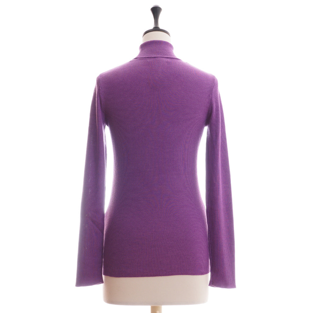 STH  カシミヤシルク タートルネックリブプルオーバー