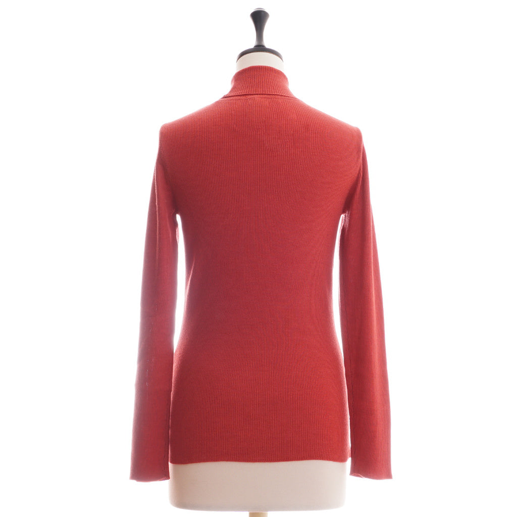 STH  カシミヤシルク タートルネックリブプルオーバー