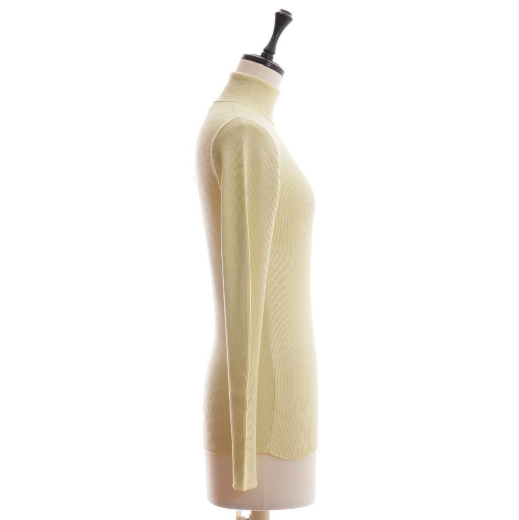 STH  カシミヤシルク タートルネックリブプルオーバー