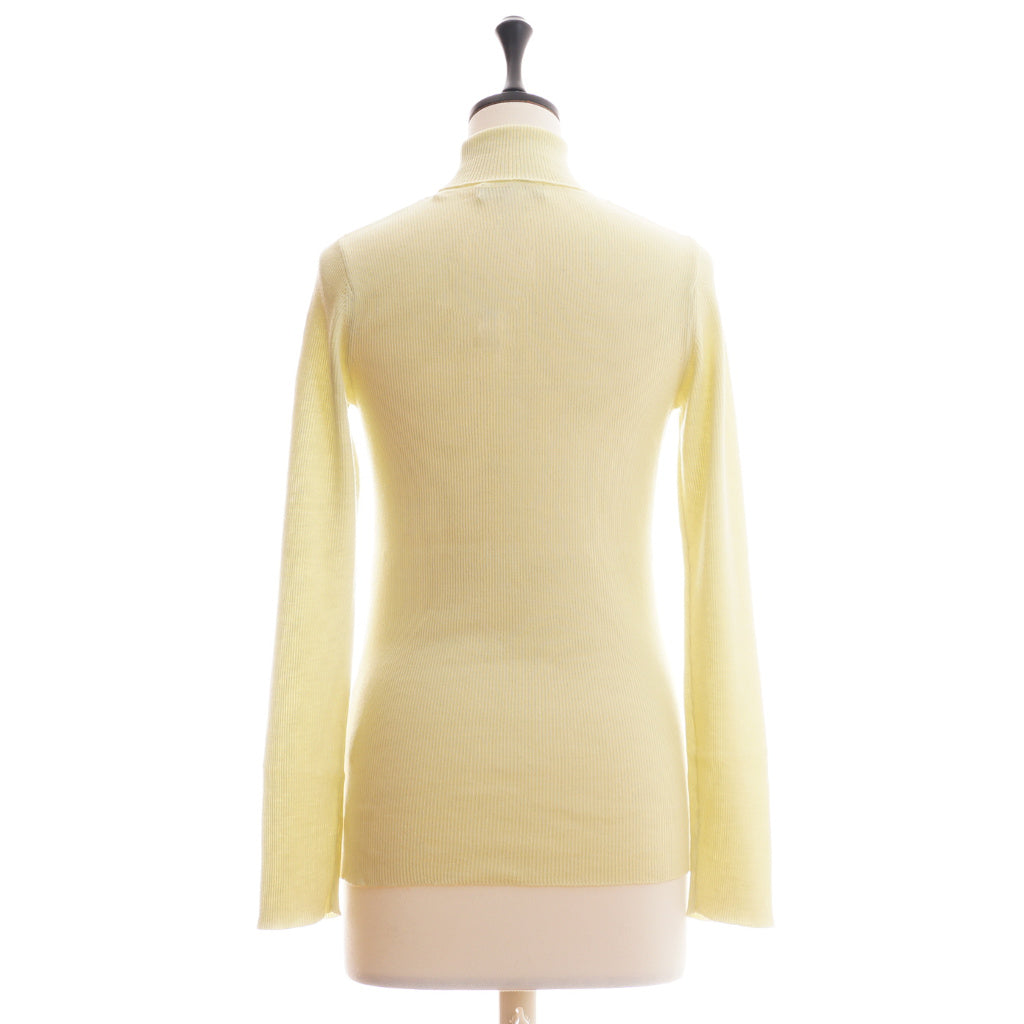 STH  カシミヤシルク タートルネックリブプルオーバー