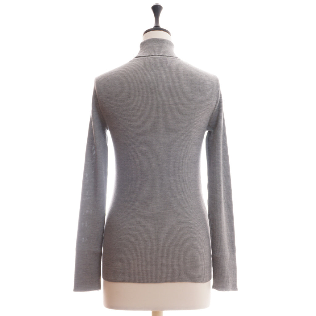 STH  カシミヤシルク タートルネックリブプルオーバー
