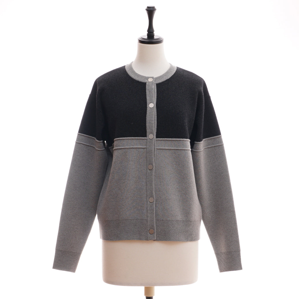 CAPRI ウール カラーブロック カーディガン