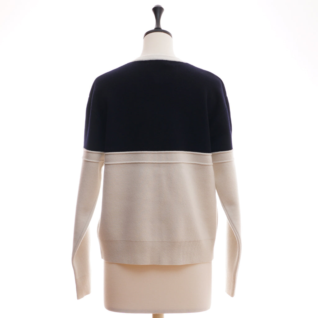 CAPRI ウール カラーブロック カーディガン