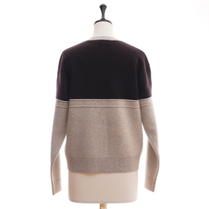 CAPRI ウール カラーブロック カーディガン