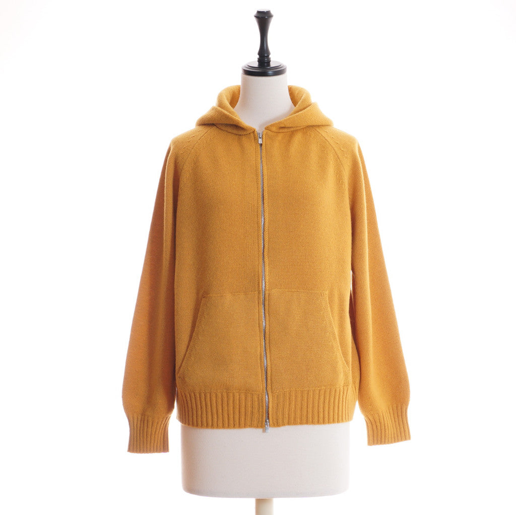 AMANDA カシミヤ フーディジャケット