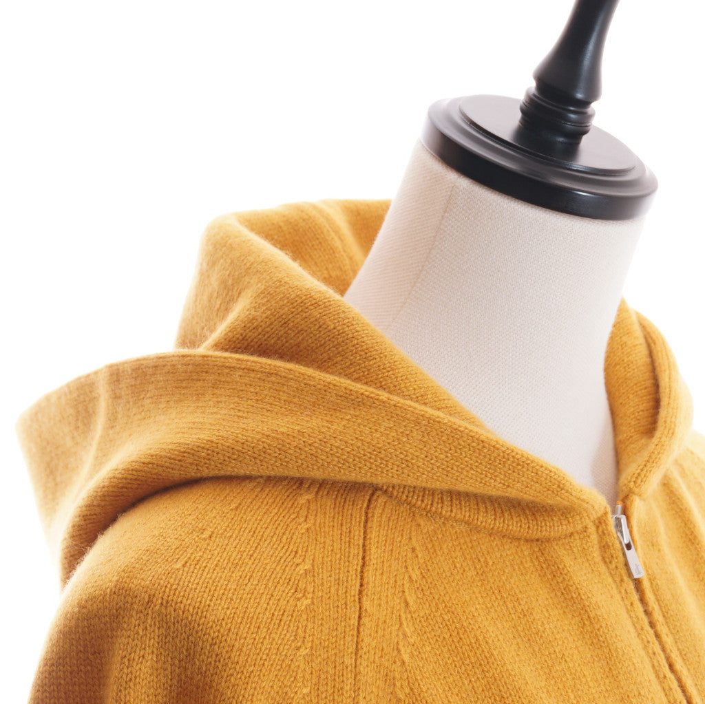 AMANDA カシミヤ フーディジャケット