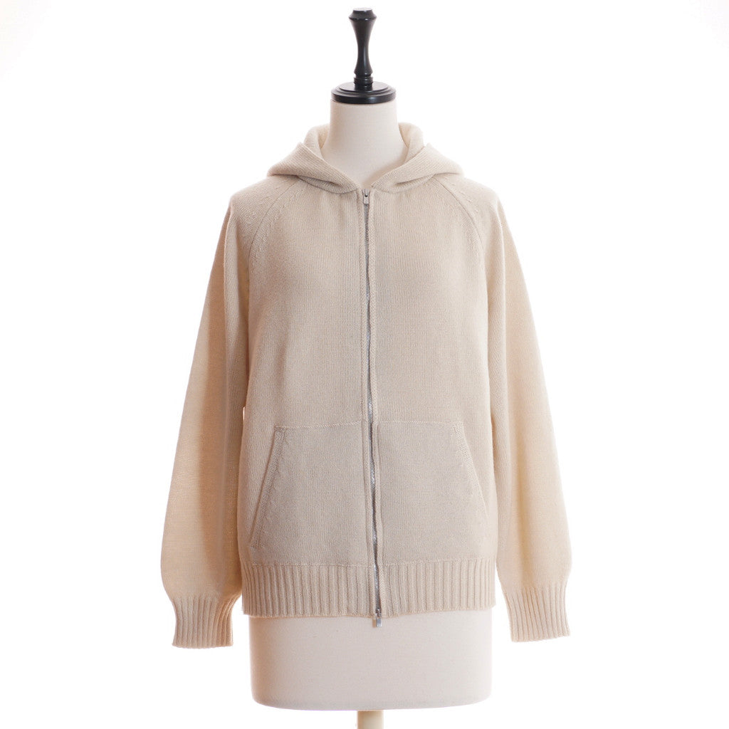 AMANDA カシミヤ フーディジャケット