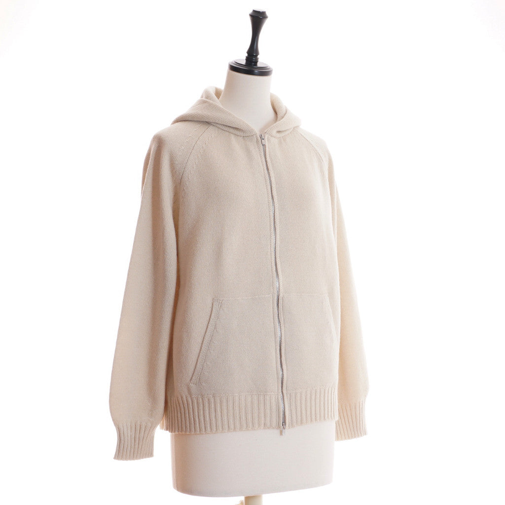 AMANDA カシミヤ フーディジャケット