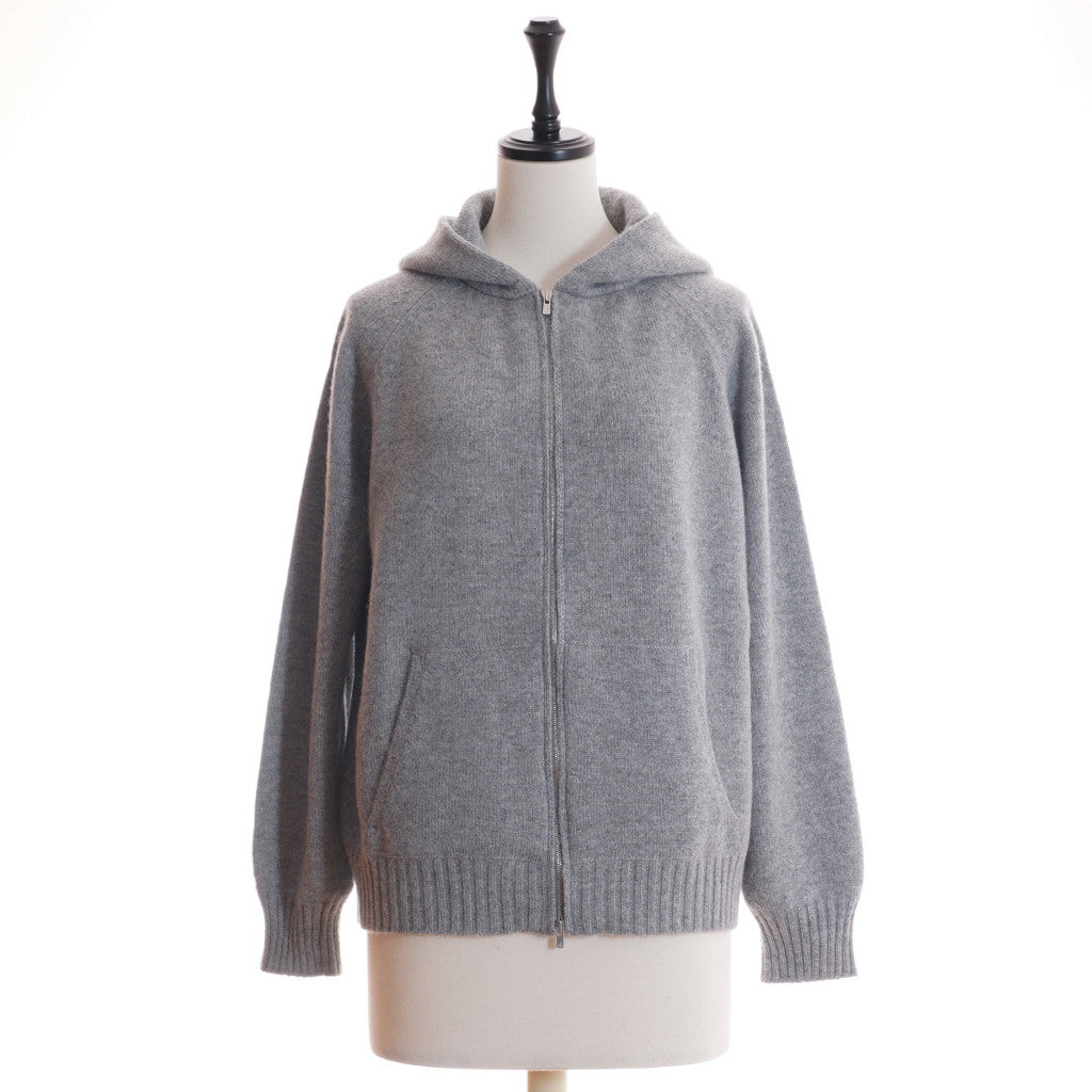 AMANDA カシミヤ フーディジャケット