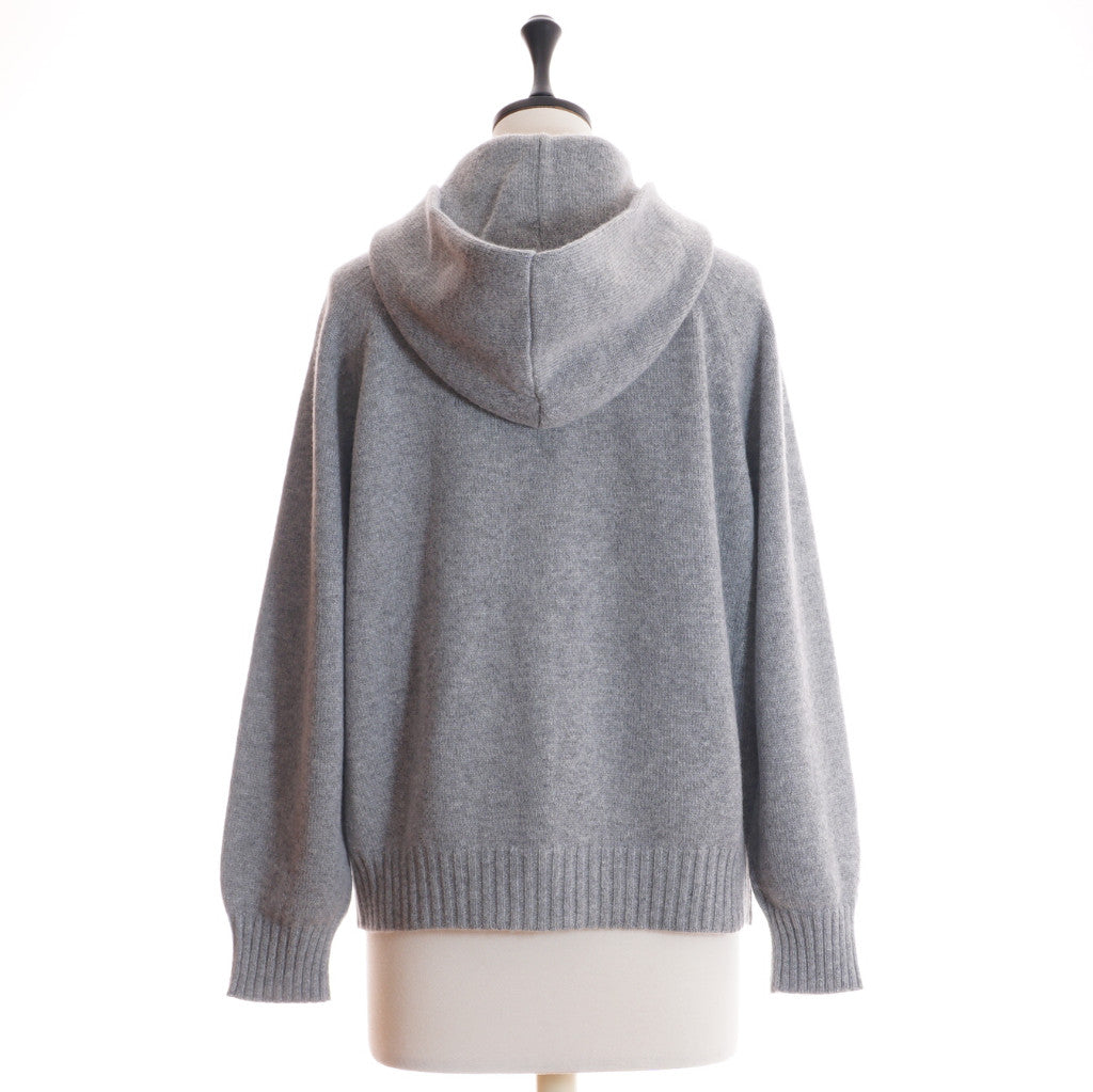 AMANDA カシミヤ フーディジャケット