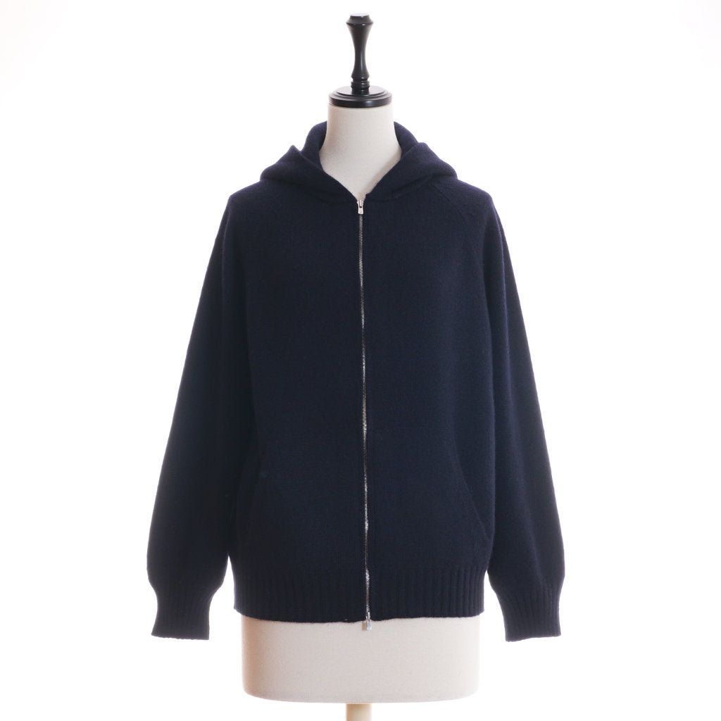 AMANDA カシミヤ フーディジャケット