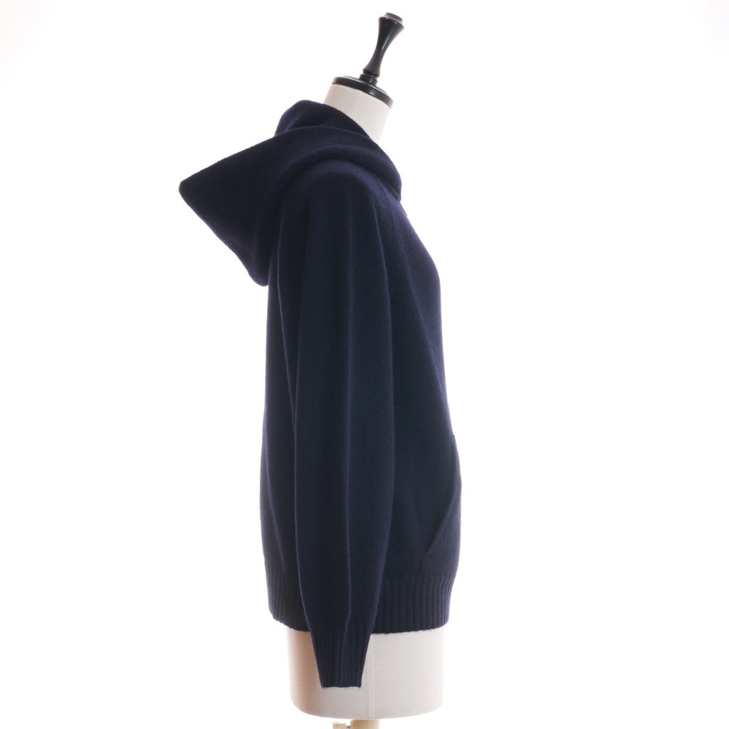 AMANDA カシミヤ フーディジャケット