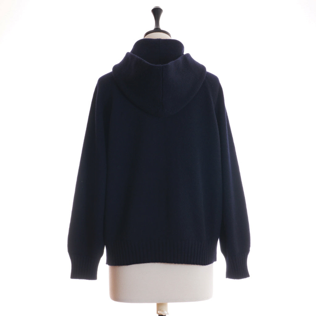 AMANDA カシミヤ フーディジャケット