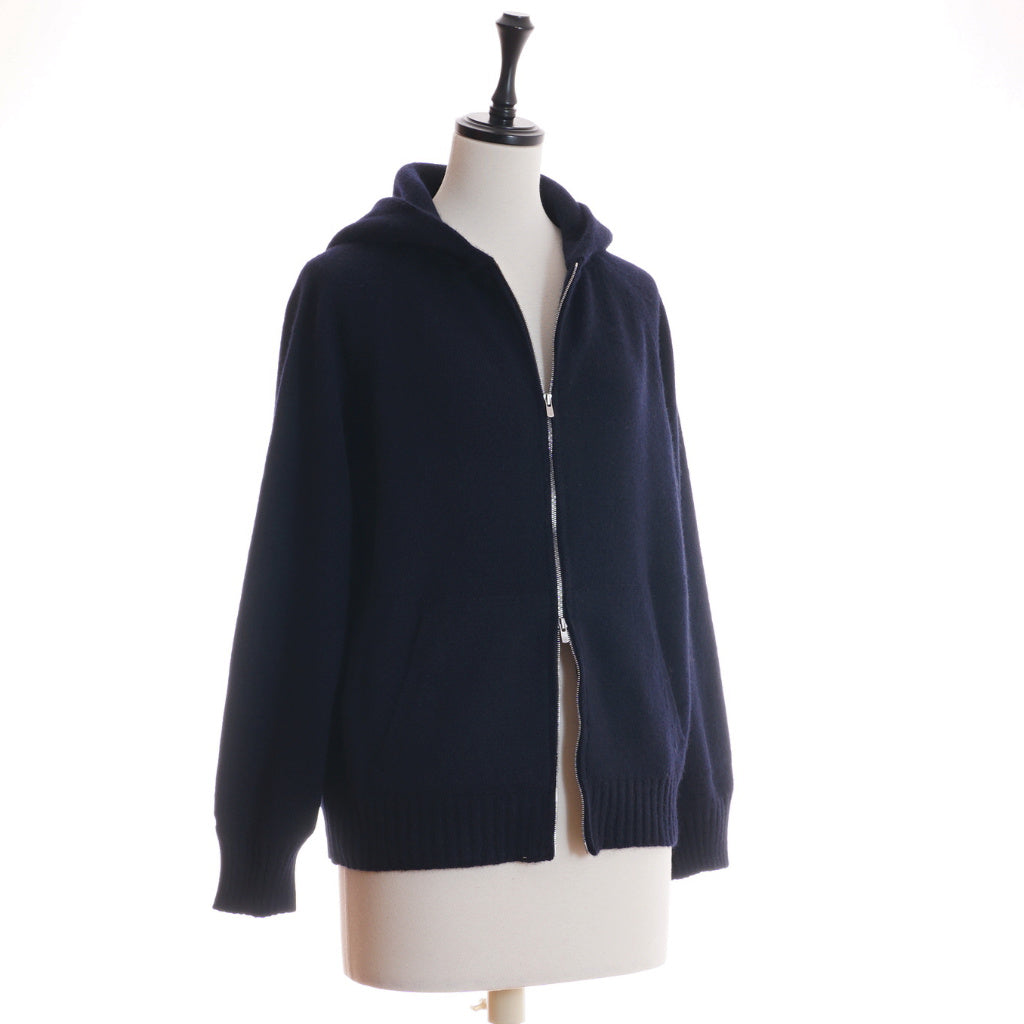 AMANDA カシミヤ フーディジャケット