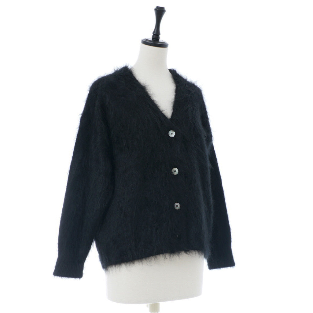 SAPNAA cashmere fur V-neck cardigan