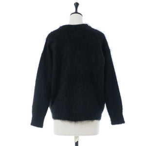 SAPNAA cashmere fur V-neck cardigan