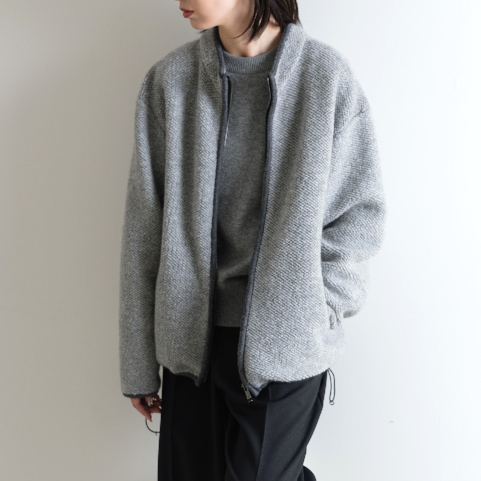 OLBIA カシミヤ混 パイル編み ジャケット