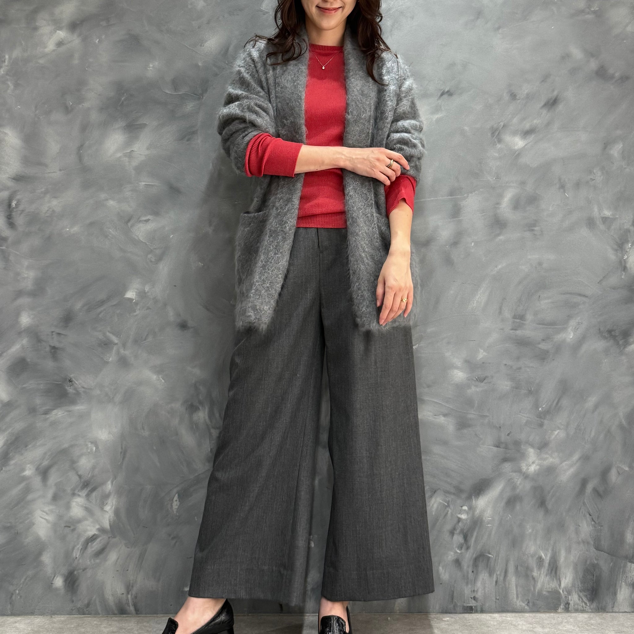 SAPNAA ファーカシミヤガウン