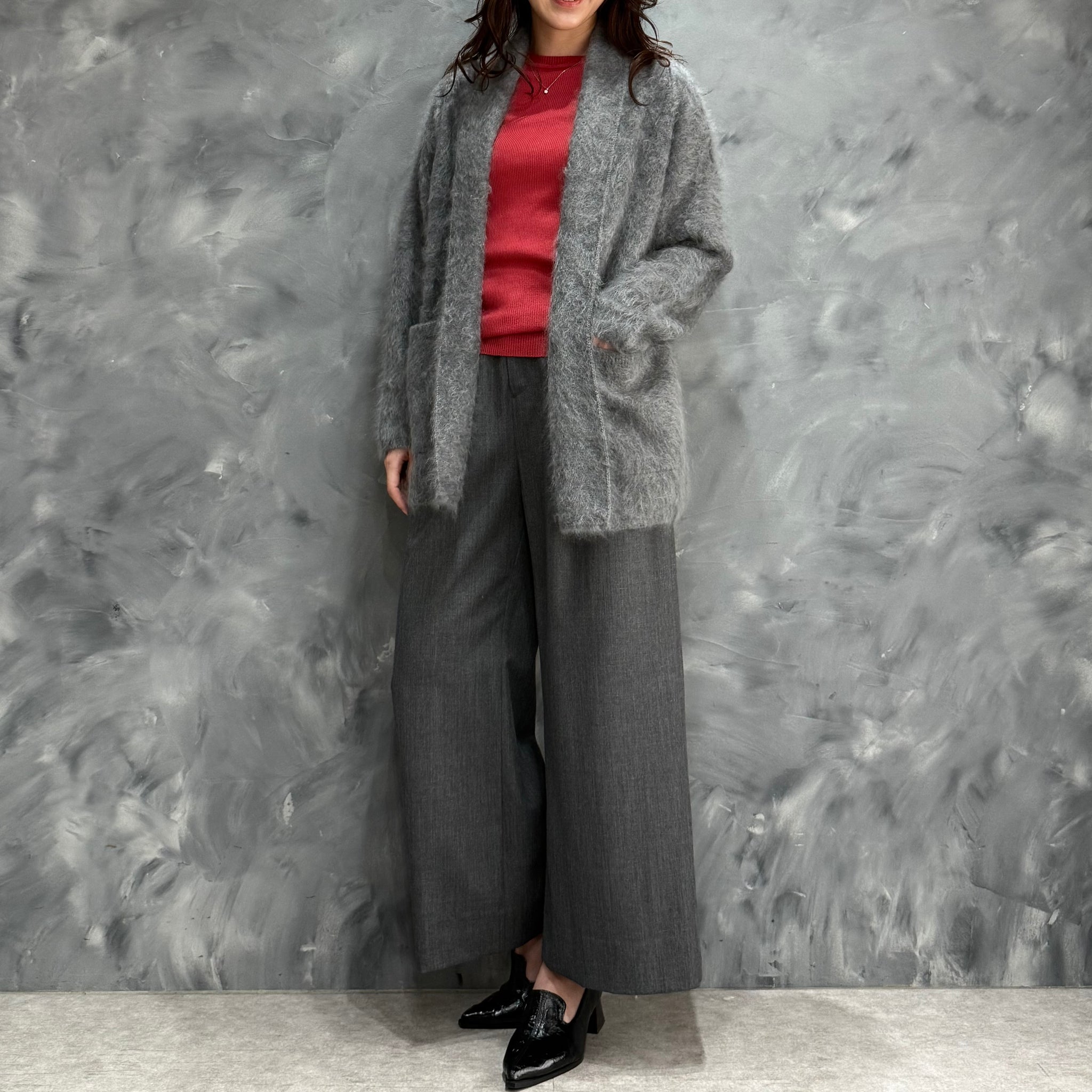SAPNAA ファーカシミヤガウン