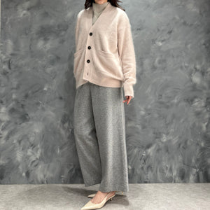 SAPNAA ファーカシミヤ カーディガン 7GG