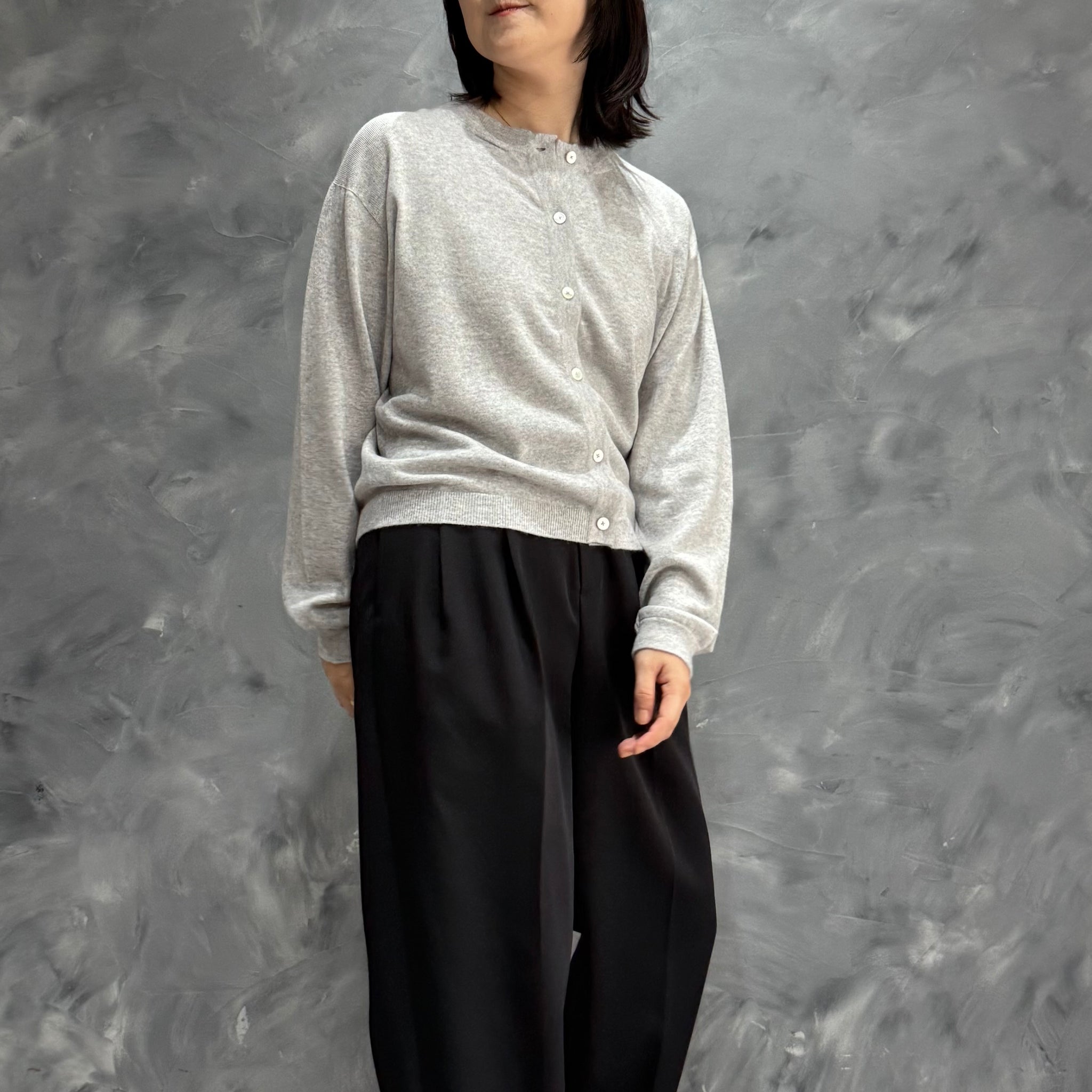AUREA カシミヤコットン 2way カーディガン