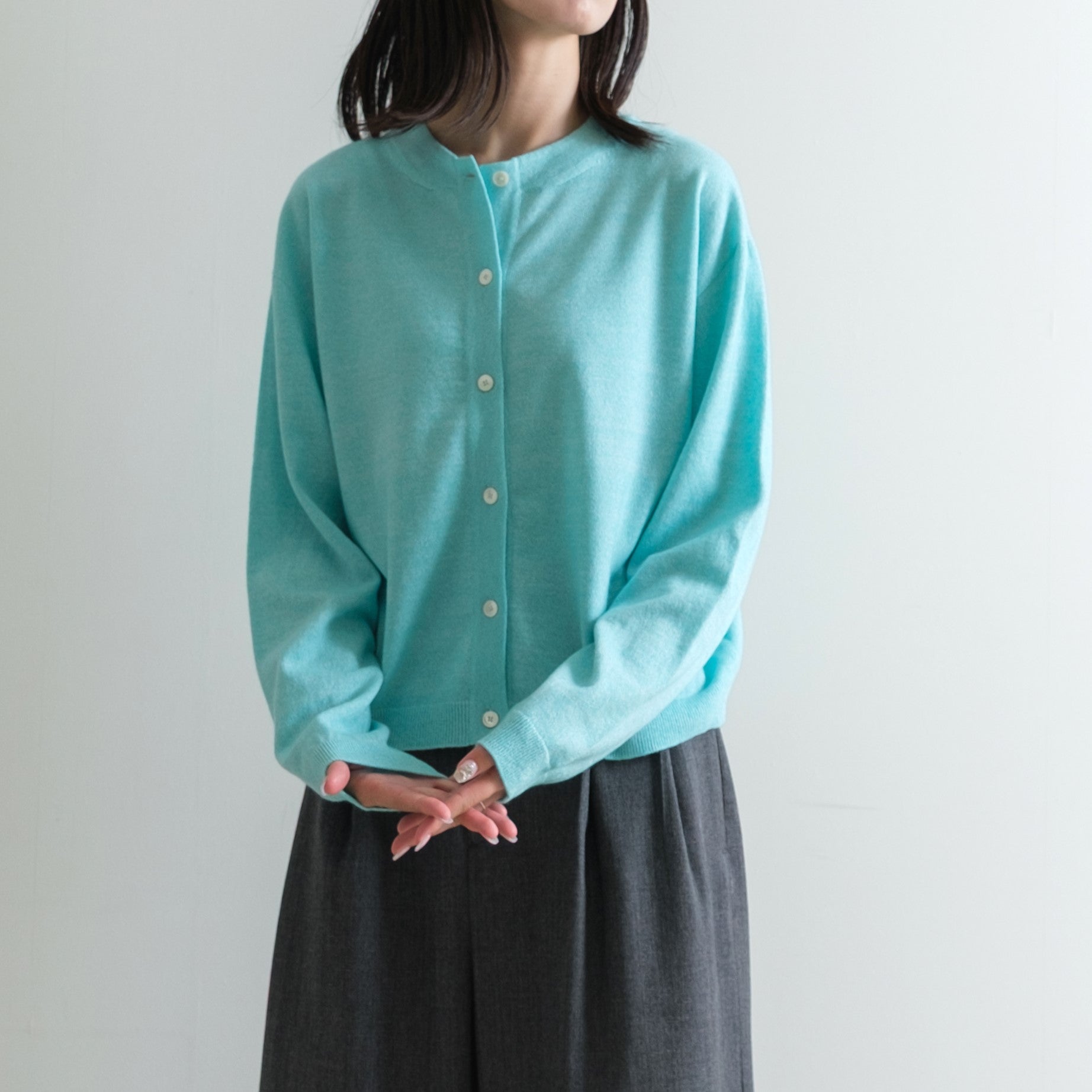 AUREA カシミヤコットン 2way カーディガン