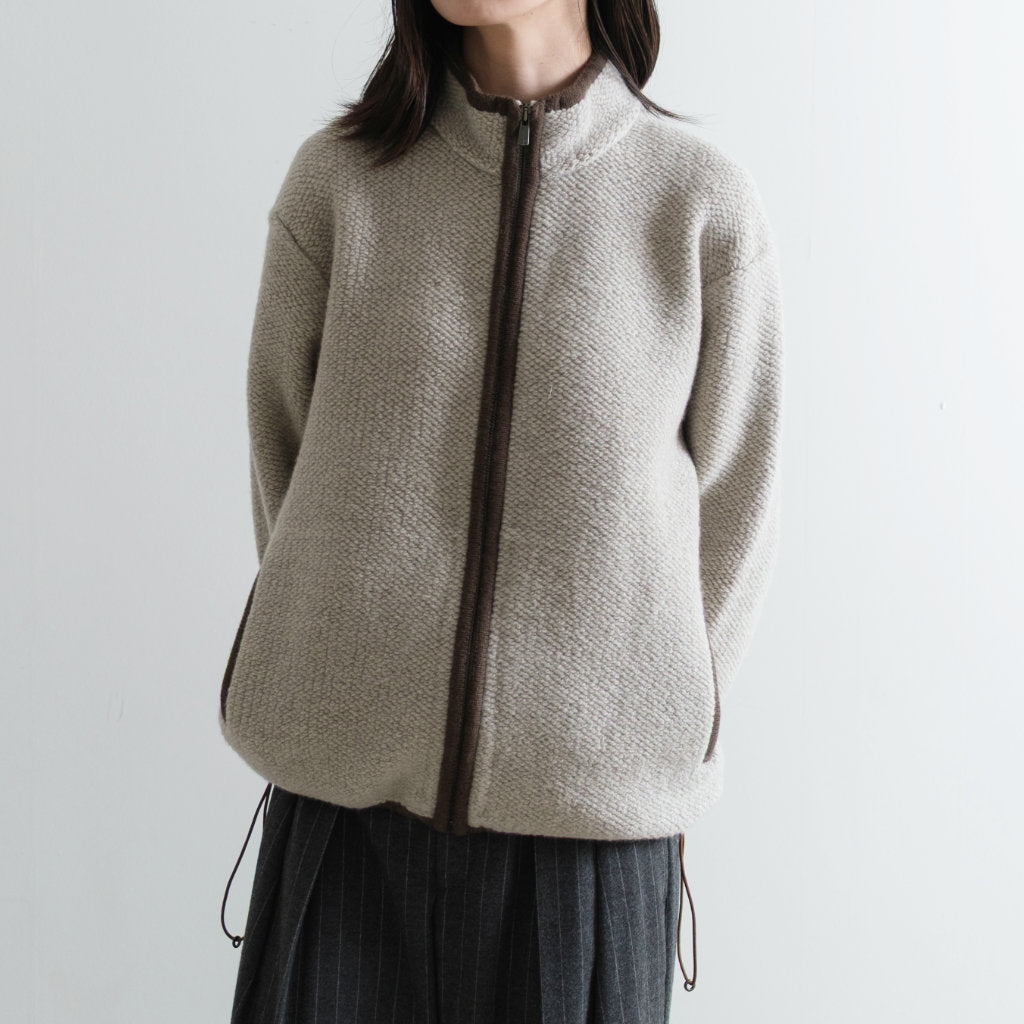 OLBIA カシミヤ混 パイル編み ジャケット