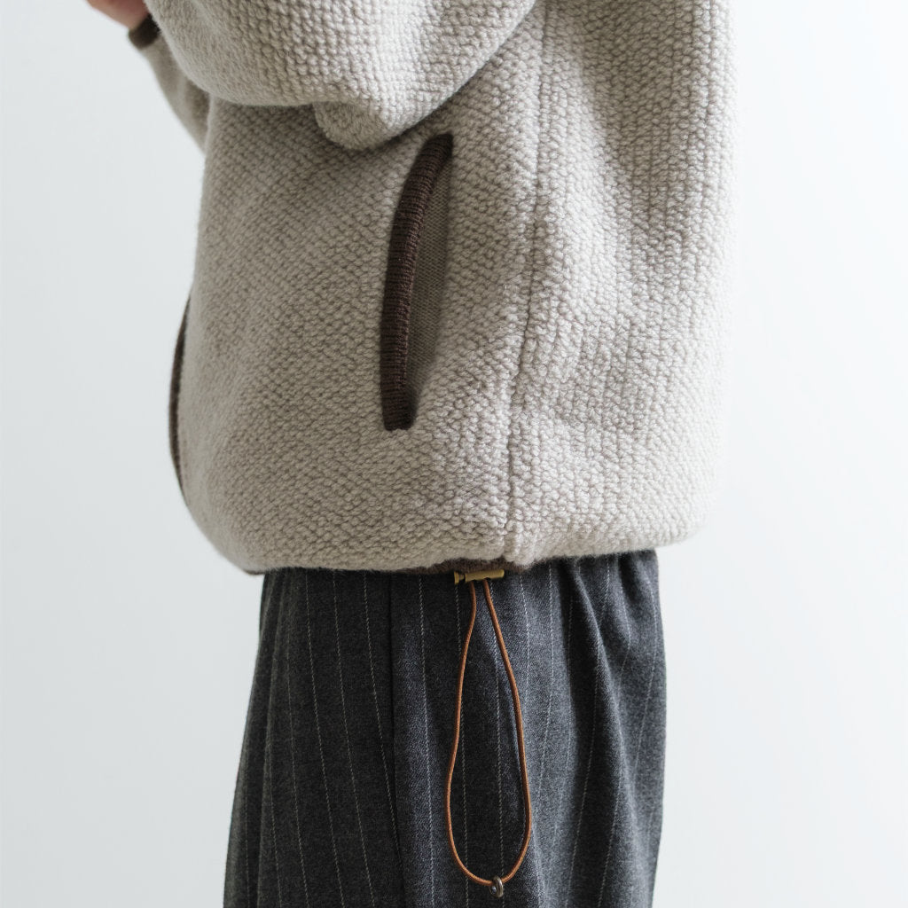 OLBIA カシミヤ混 パイル編み ジャケット