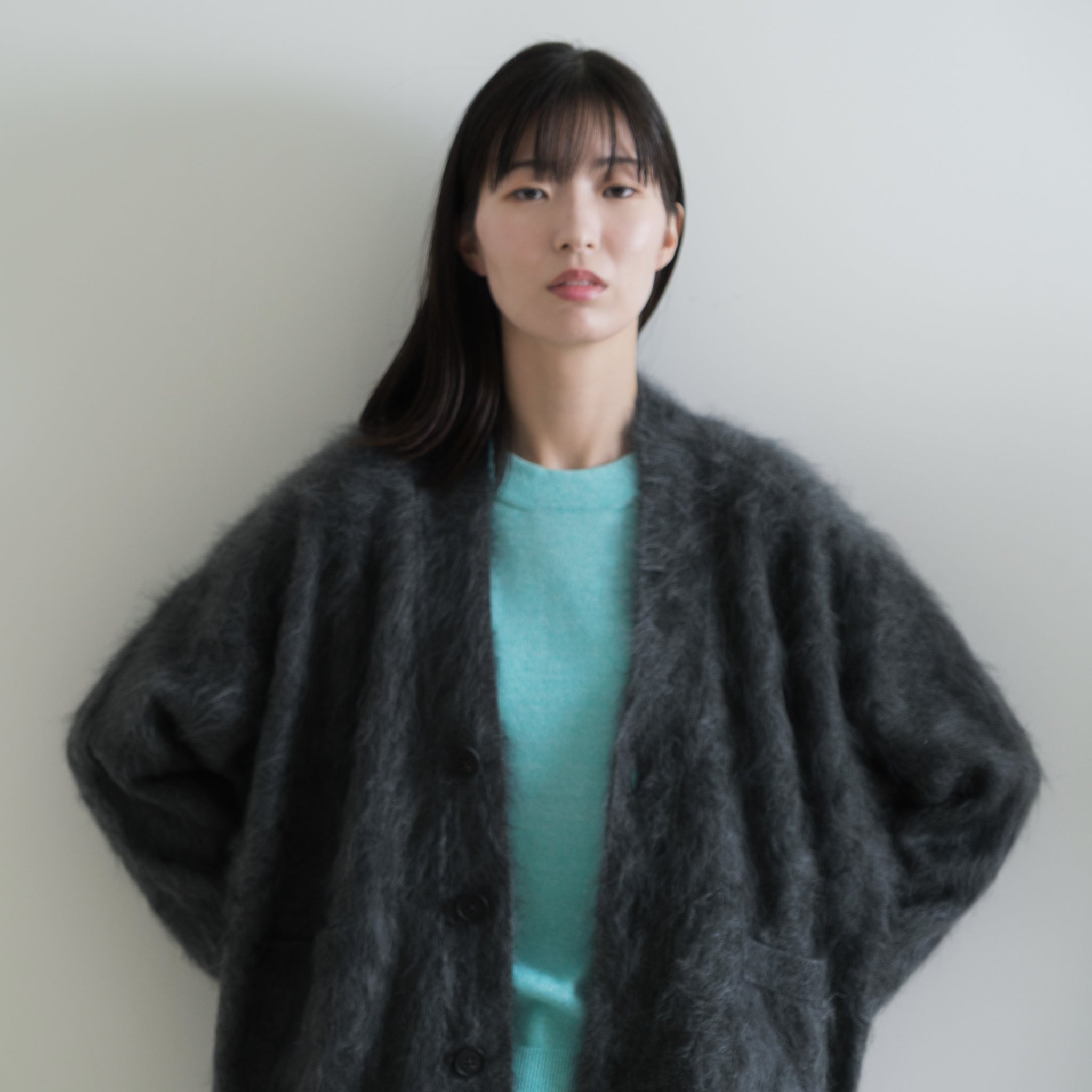 AUREA カシミヤコットン 2way カーディガン