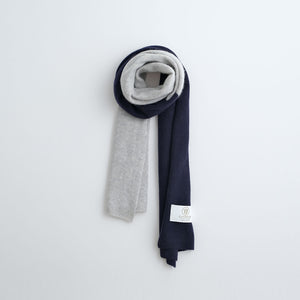 Baby Cashmere 配色マフラー