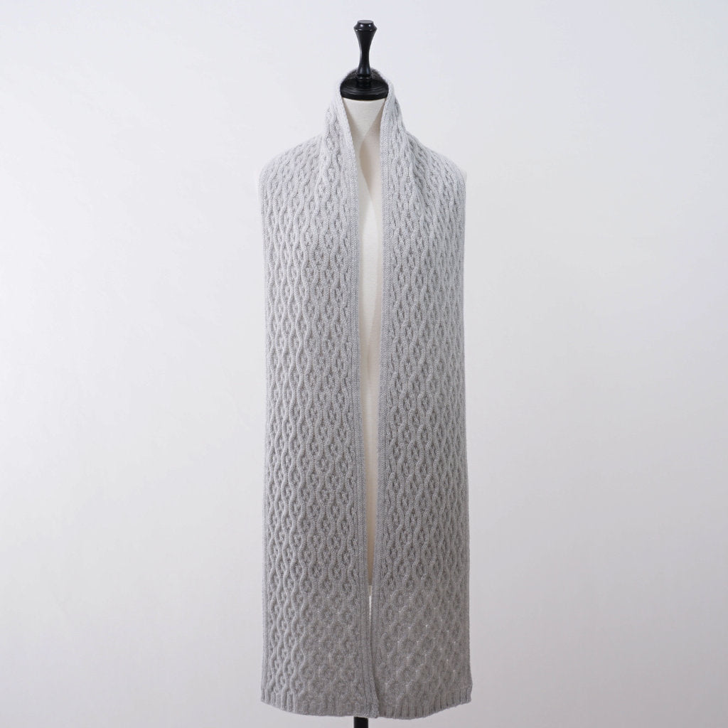 IASON wool cable knit scarf