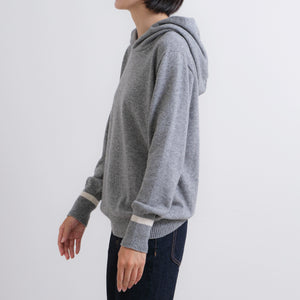 SPUMA73 cashmere silk hoodie