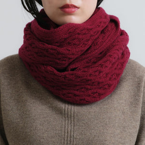 IASON wool cable knit scarf