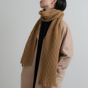 IASON wool cable knit scarf