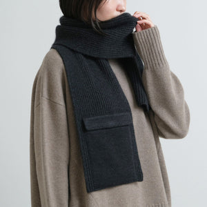 SAPNAA/RUPA cashmere rib scarf