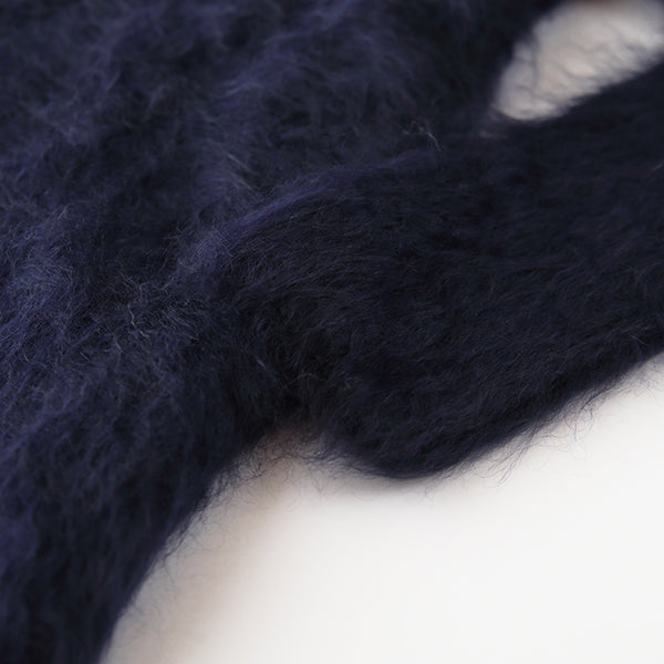 SAPNAA cashmere fur off turtle pullover